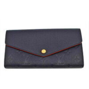 Louis Vuitton Sarah Empreinte Portefeuille Wallet Marine Blue Rouge
